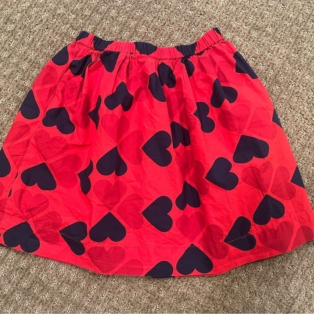 Crewcuts Red Heart skirt. Pull on. Size 12. EUC